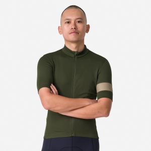 Rapha Classic II Jersey Férfi Mélyolivazöld Zöld Olivazöld Zöld | 26105YVGI
