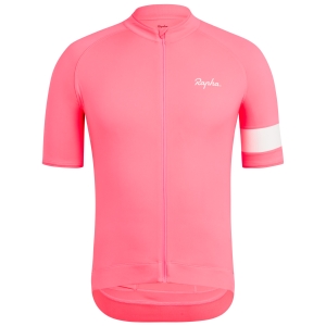 Rapha Core Cycling Performance Lovaglás Jersey Férfi Rózsaszín | 60532TSNK