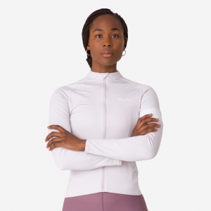 Rapha Core Long Sleeve Jersey Női Lila Fehér | 26894KMCL