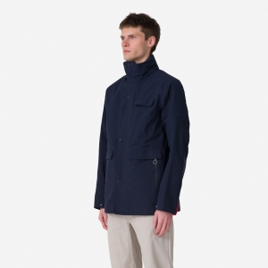 Rapha Insulated GORE-TEX Field Coat Felsőruházat Férfi Sötétkék Sötétkék | 37209VECP