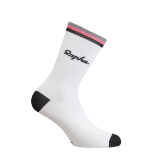 Rapha Logo Zokni Unisex Fehér Fekete Rózsaszín | 50687SMZG