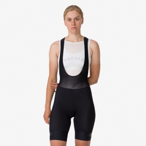 Rapha Pro Team Cycling Bib Rövidnadrág Női Fekete Fekete | 94780GRXY