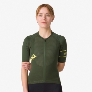 Rapha Pro Team Könnyű Jersey Női Mélyolivazöld Zöld | 21753DLHP