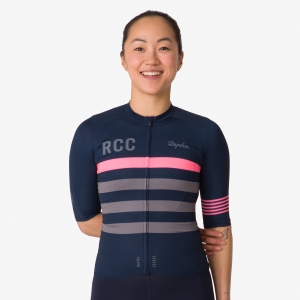 Rapha RCC Women`s Pro Team Aero Jersey Női Sötétkék | 80652SKXZ